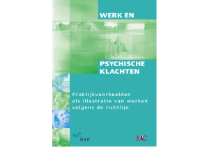 werk en psychische klachten