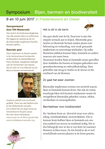 Symposium Bijen, bermen en biodiversiteit