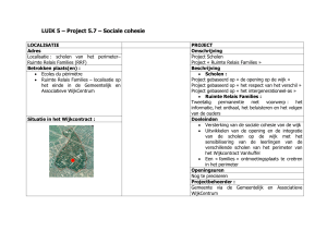 LUIK 5 – Project 5.7 – Sociale cohesie