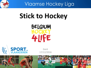 Stick to Hockey - Sport Vlaanderen