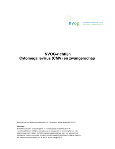 Cytomegalievirus (CMV) en zwangerschap