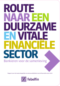 rapport van de financiële sector