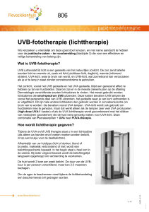 F806 UVB-fototherapie (lichttherapie)