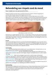 Behandeling van rimpels rond de mond