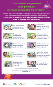 10 waarschuwingstekens voor primaire immuundeficiëntie bij kinderen