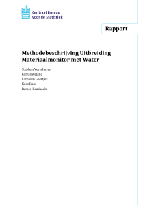 Methodebeschrijving Uitbreiding Materiaalmonitor met Water