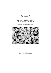 Dossier 3 PRIEMGETALLEN