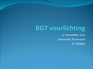 BGT voorlichting - SVB-BGT