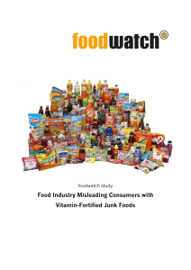 Food Industry Misleading Consumers with Vitamin