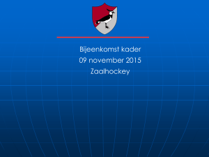 presentatie zaalhockey coach informatie avond 2015