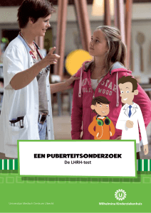 een puberteitsonderzoek - Wilhelmina Kinderziekenhuis
