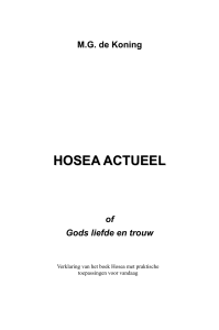 Hosea Actueel