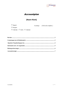 Accountplan - ManagementStart.nl