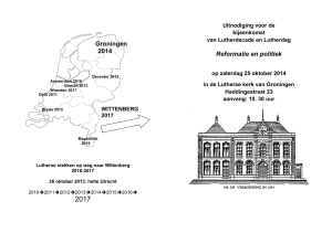 Groningen 2014 Reformatie en politiek