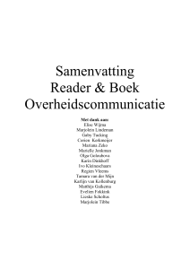 Samenvatting - communique.utwente.nl