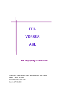 ITIL versus ASL, een vergelijking van methodes (scriptie HEAO)