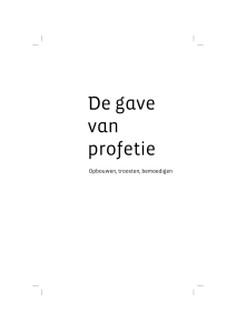 De gave van profetie - Inside Out Publishers