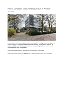 Innova Database koopt kantoorgebouw in Arnhem 16 januari 2014