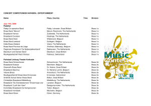 PROGRAMMA Concertwedstrijd 2009