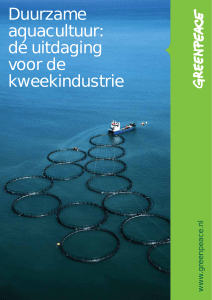 Duurzame aquacultuur - Greenpeace Nederland