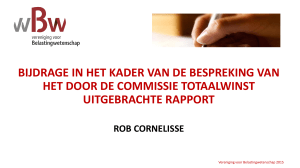 Cornelisse230915 - Vereniging voor Belastingwetenschap