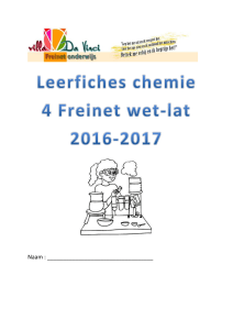 Leerfiches chemie 4 Freinet wet-lat 2016-2017