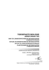 toegepaste biologie - VVKSO - ICT