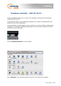 Draadloos verbinden – MAC OS 10.5.5