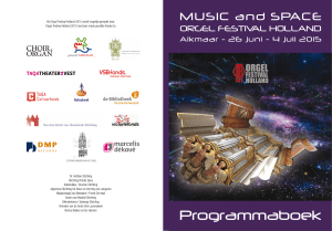 Programmaboek - Orgelfestival Holland