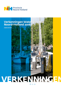 Verkenningen Waterrecreatie 2016 - Provincie Noord