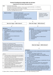 Protocol Voeding bij ernstige GvhD van de darm