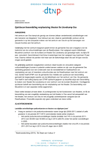 Quickscan beoordeling verplaatsing theater De Lievekamp