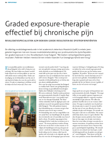 Graded exposure-therapie effectief bij chronische pijn