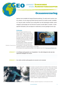 Lespakket: Oceaan verzuring - U