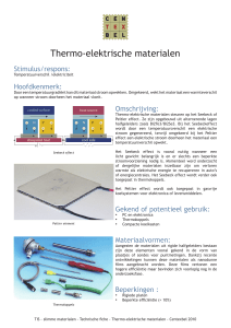 Thermo-elektrische materialen