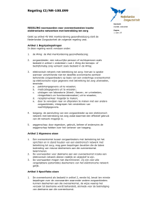 Regeling CI/NR-100.099 - Nederlandse Zorgautoriteit