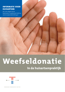 Weefseldonatie - Nederlandse Transplantatie Stichting