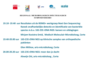 16S-23S rDNA NGS: kansen en uitdagingen