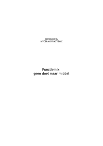 Functiemix: geen doel maar middel - PO-Raad