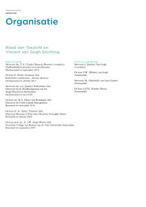 Organogram 2015 - Van Gogh Jaarverslag