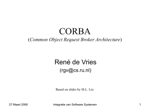 CORBA (Common Object Request Broker Architecture)