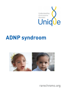 ADNP related syndrome Dutch FTNW
