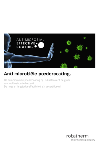 Anti-microbiële poedercoating.