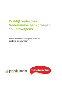 Praktijkonderzoek: Nederlandse bankgroepen en kernwapens