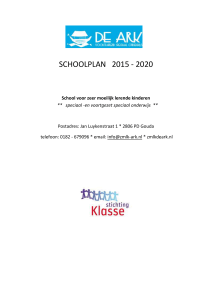 Schoolplan - ZMLK De Ark