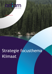 Strategie focusthema Klimaat
