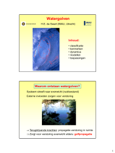 Watergolven - science.uu.nl project csg