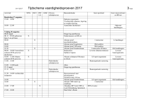 Tijdschema proeven 2017.3