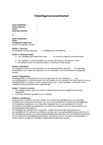 Vrijwilligersovereenkomst - Vrijwilligerswerk Schiedam