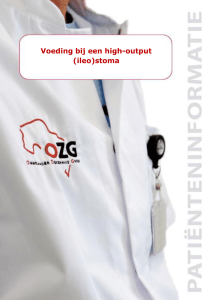 Voeding bij een high-output - Ommelander Ziekenhuis Groningen
